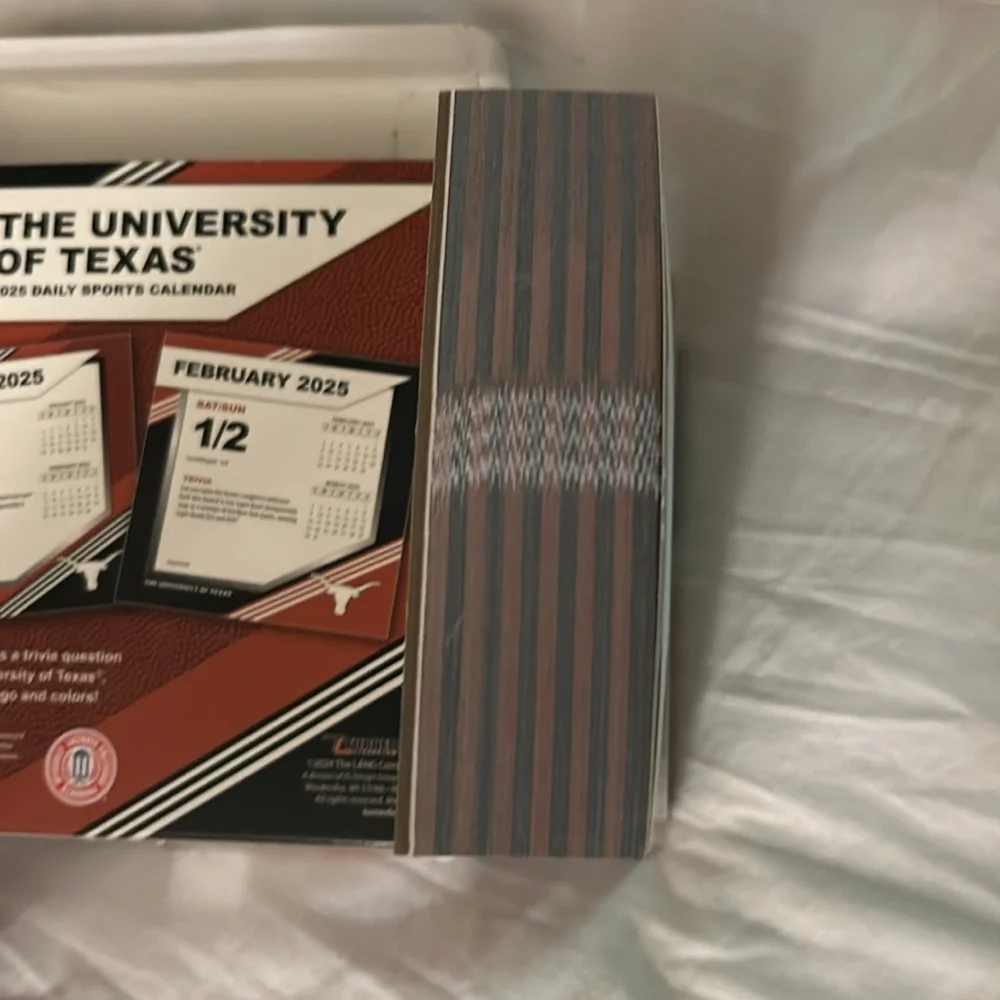 The University of Texas 2025 Daily Sports desk calendar